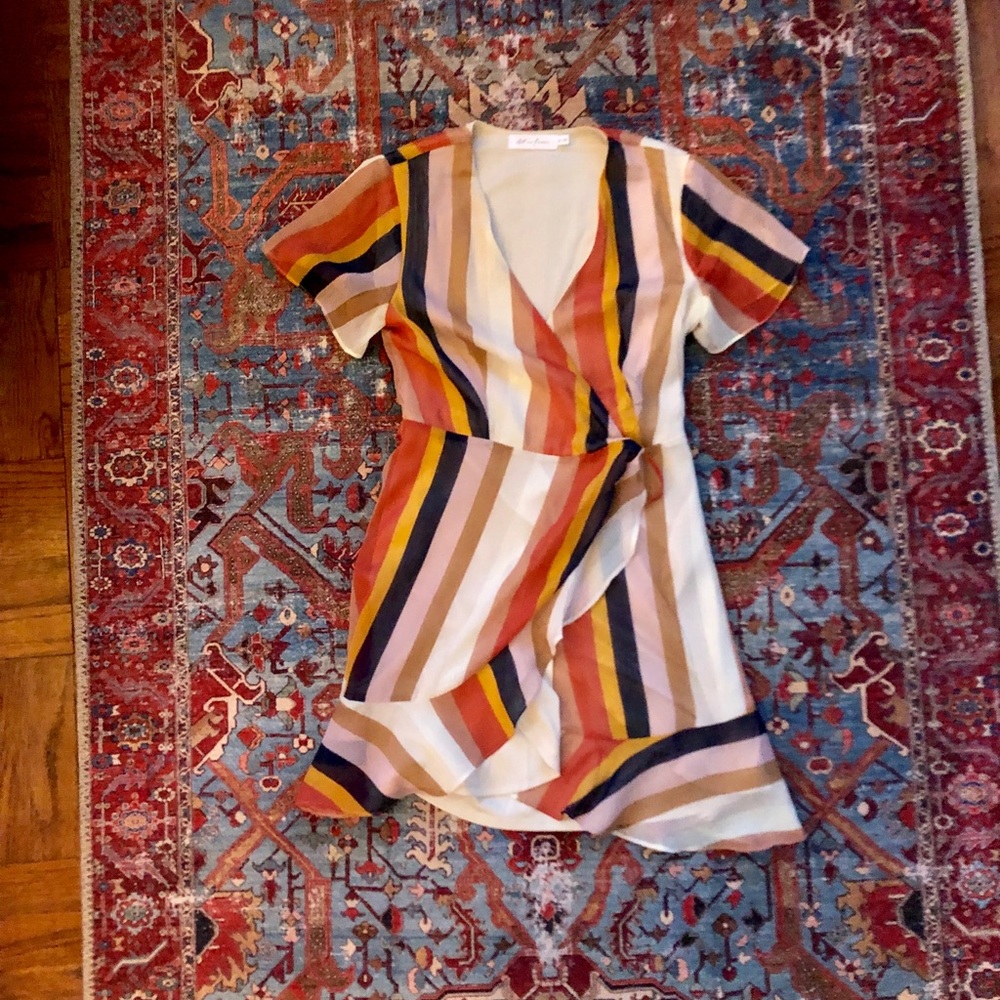 Nordstrom short sleeve wrap mini dress